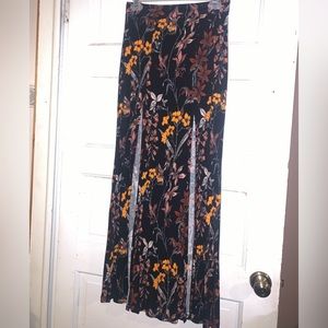 Floral maxi skirt